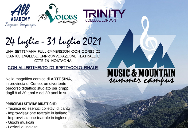 Music&Mountain summer campus 2021